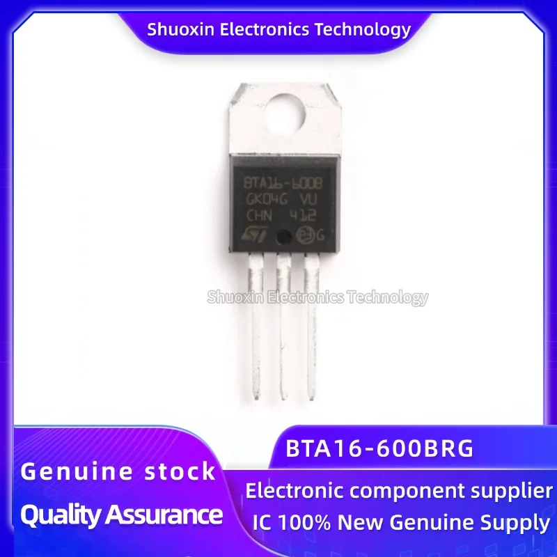 

10pcs/batch Brand new original BTA16-600BRG TO-220 Triac 16A 600V