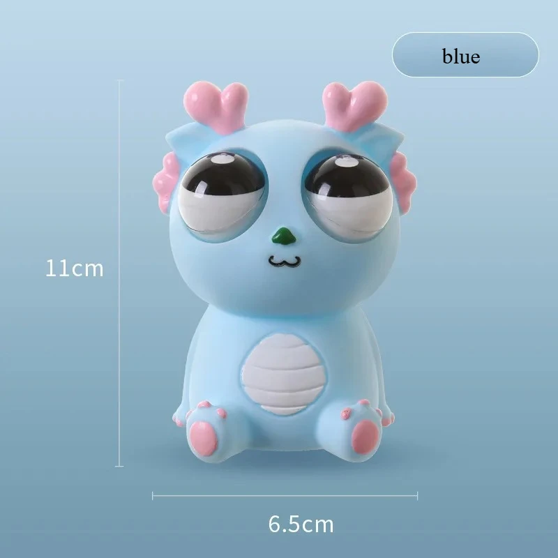 Juguete de décompression de dinosaure dragón, ojo explosivo creativo, exprimidor de alegria, ojo de mirar, liberación divertida