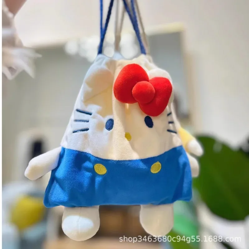 

Sanrio Hello Kitty Cosmetic Bag Charm Cartoon Anime Cute Cinnamoroll Storage Bag Fashion Coin Purse Girl&Child Holiday Gifts