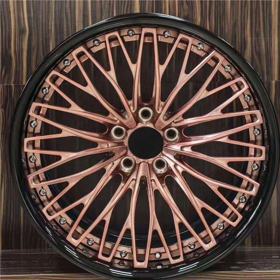 

Custom bronze Concave 16/18/19/20/21/23/26 inch 2 Piece Forged Wheels 5x120 Sport Alloy Rim for Porsche Ferrari Alfa Romeo