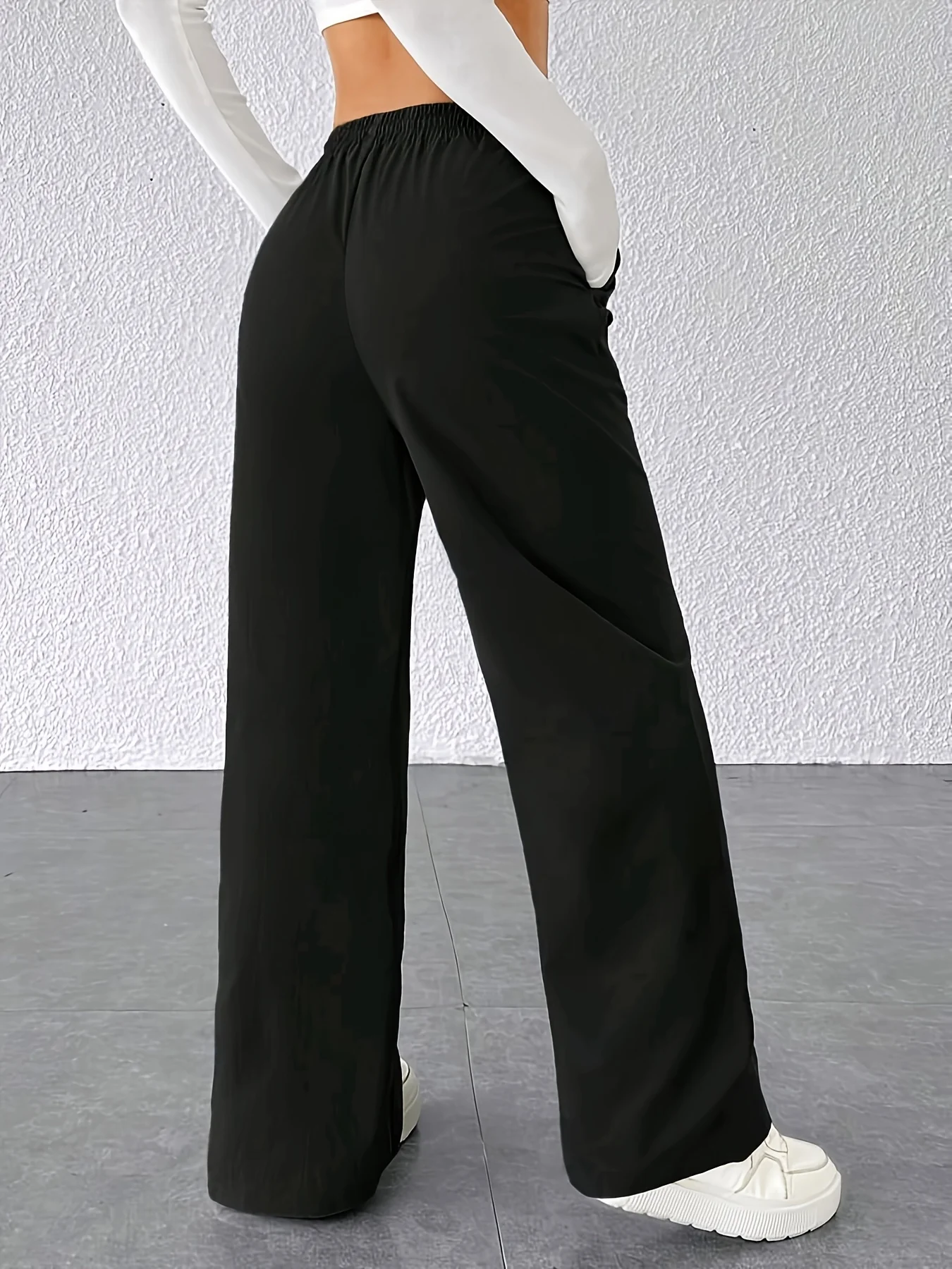 Women'S New Drawstring Jogger Pants Casual Comfortable Fiber Pants with Pockets Mid-Rise All-Season Wear