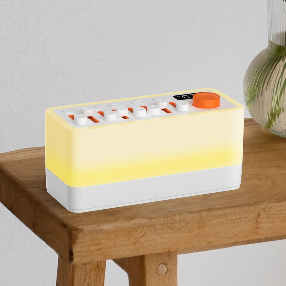 

Динамик с белым шумом, портативный Bluetooth-совместимый динамик с 8 звуками природы, увлажнитель для ароматерапии для младенцев, детей и взрослых