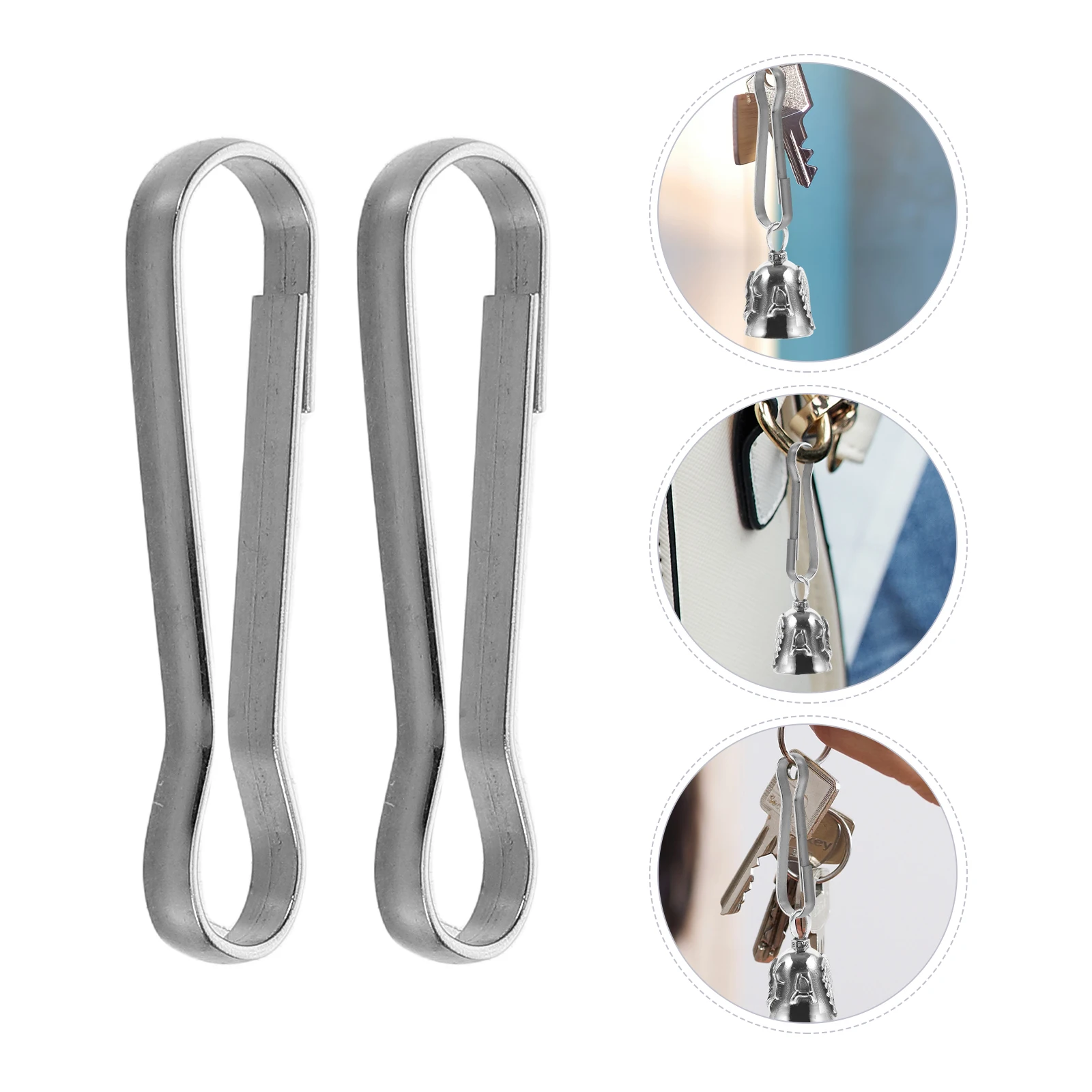 

100 Pcs Hardware Keychain Accessories Hooks Buckle Clamps for Jewelry Badge Holder Buckles Diy