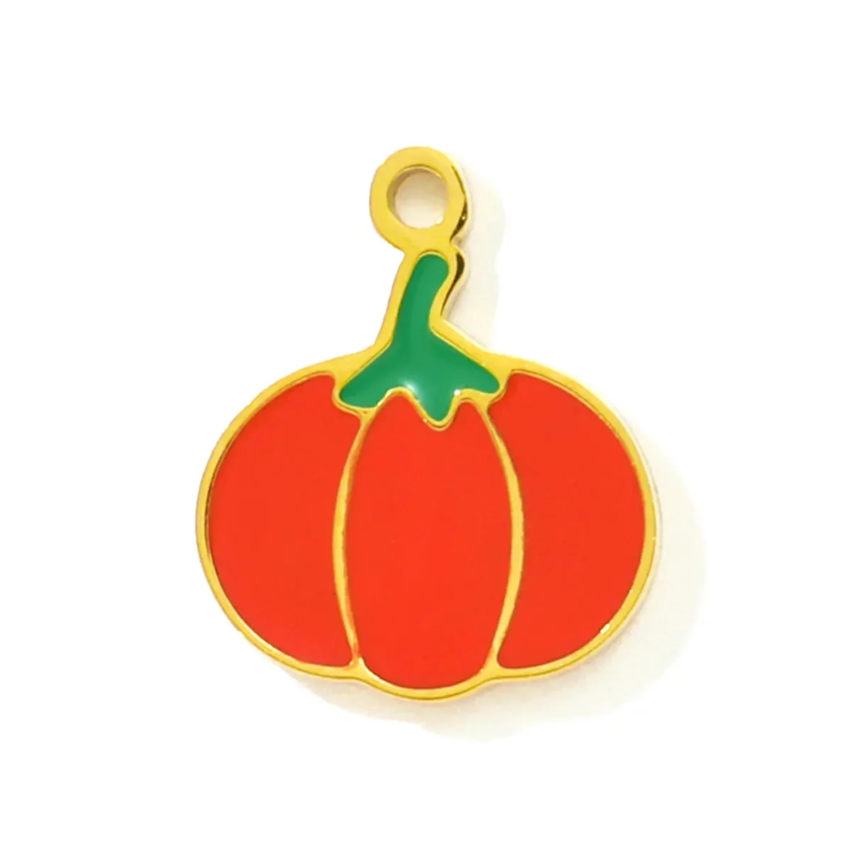 3pcs/Lot RedBee Enamel Wortels Pepper DIY Charms Stainless Steel Corn Garlic Cabbage Necklace Pendants Vegetable Jewelry