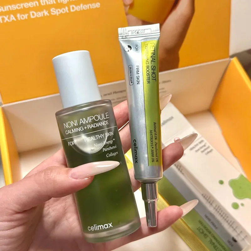 Hot Celimax Retinal Set Firming Hydrating Tightening Booster Eye Cream Moisturizing Serum Noni Fruit Ampoule Essence Skin Care
