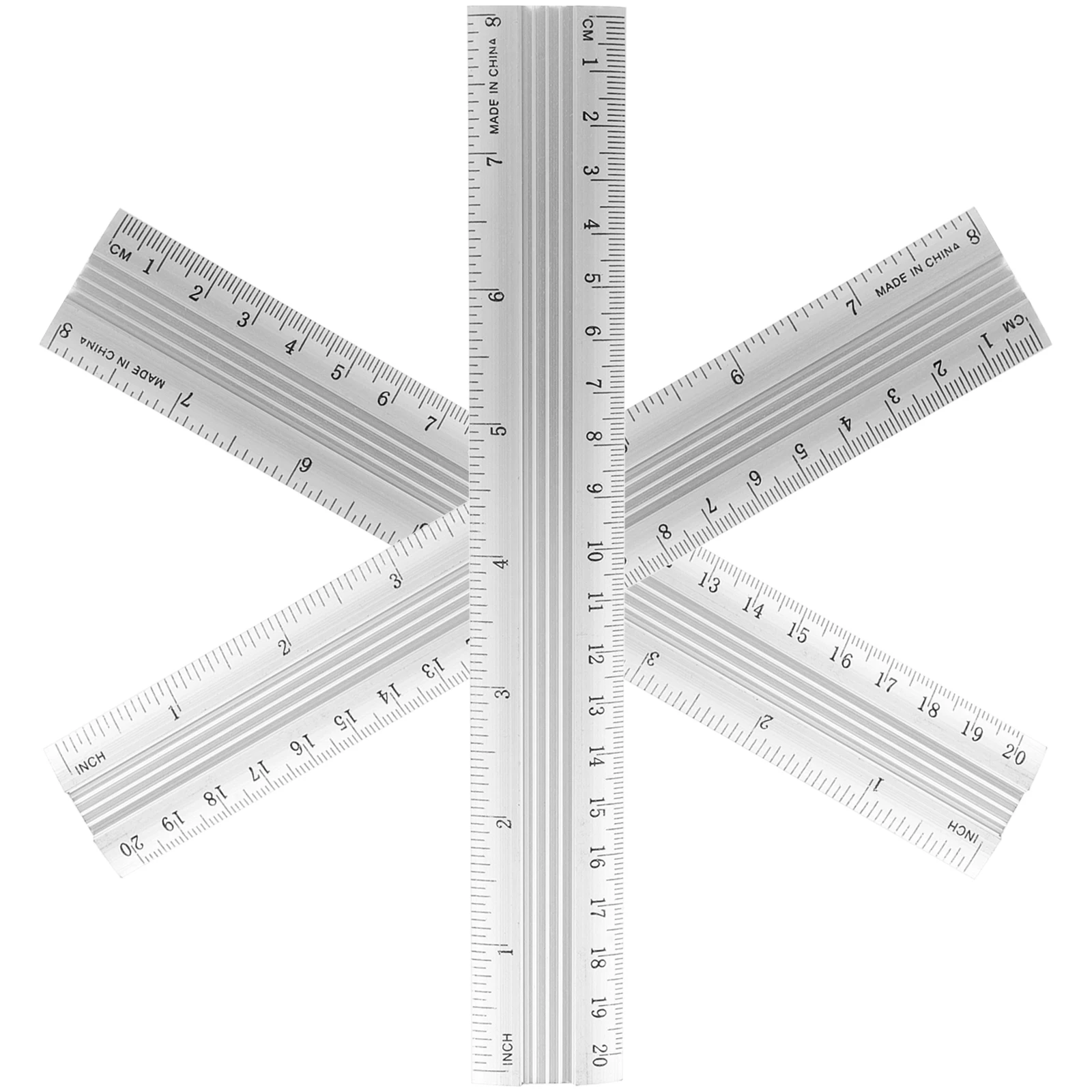 

3pcs Aluminum Pocket Metal Measuring Drafting Stick Engineering Scale Lightweight Durable Design Drawing Tool For Artists