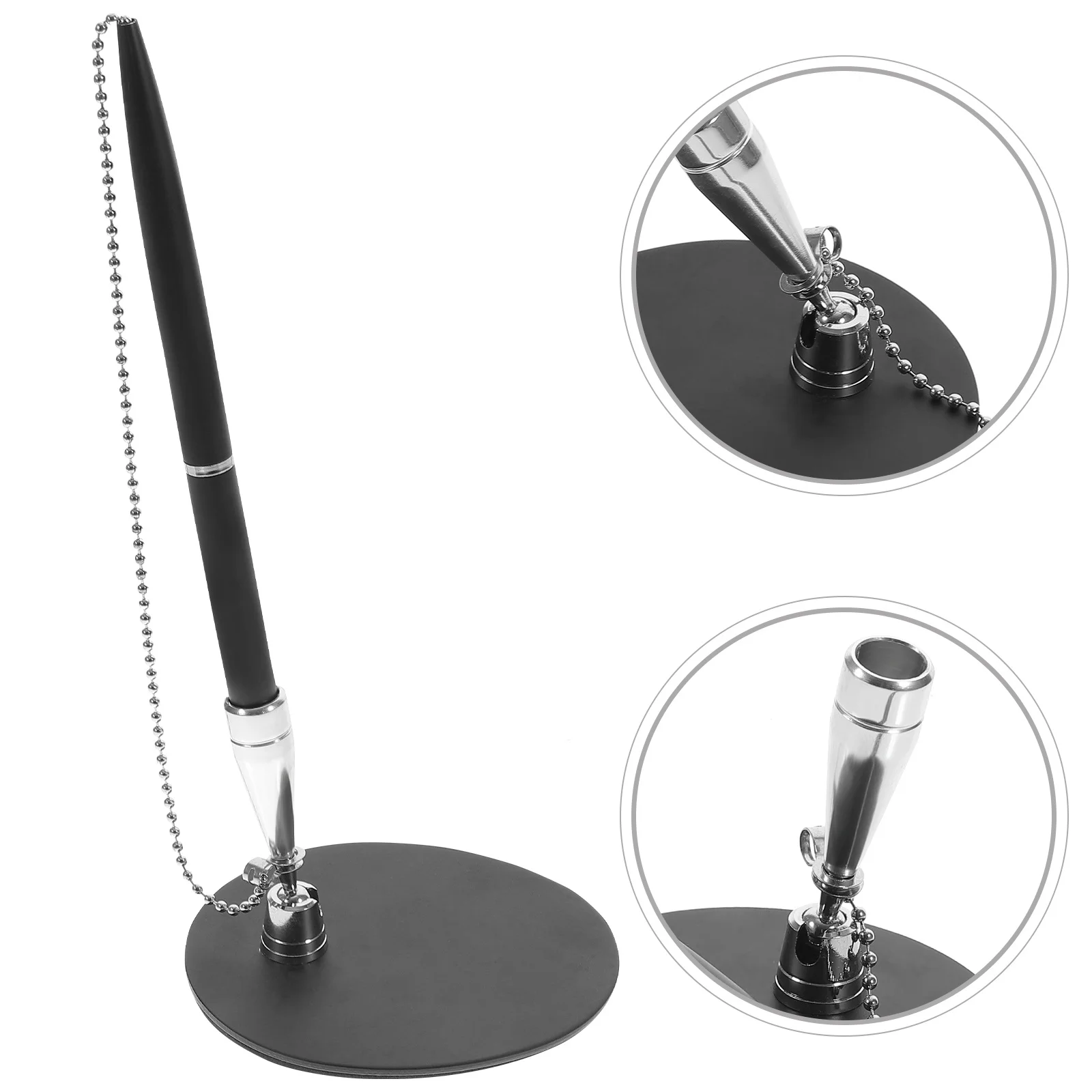 

Pen Signing Signature Fine Point Ink Black Counter with Base for Guest Book Pens