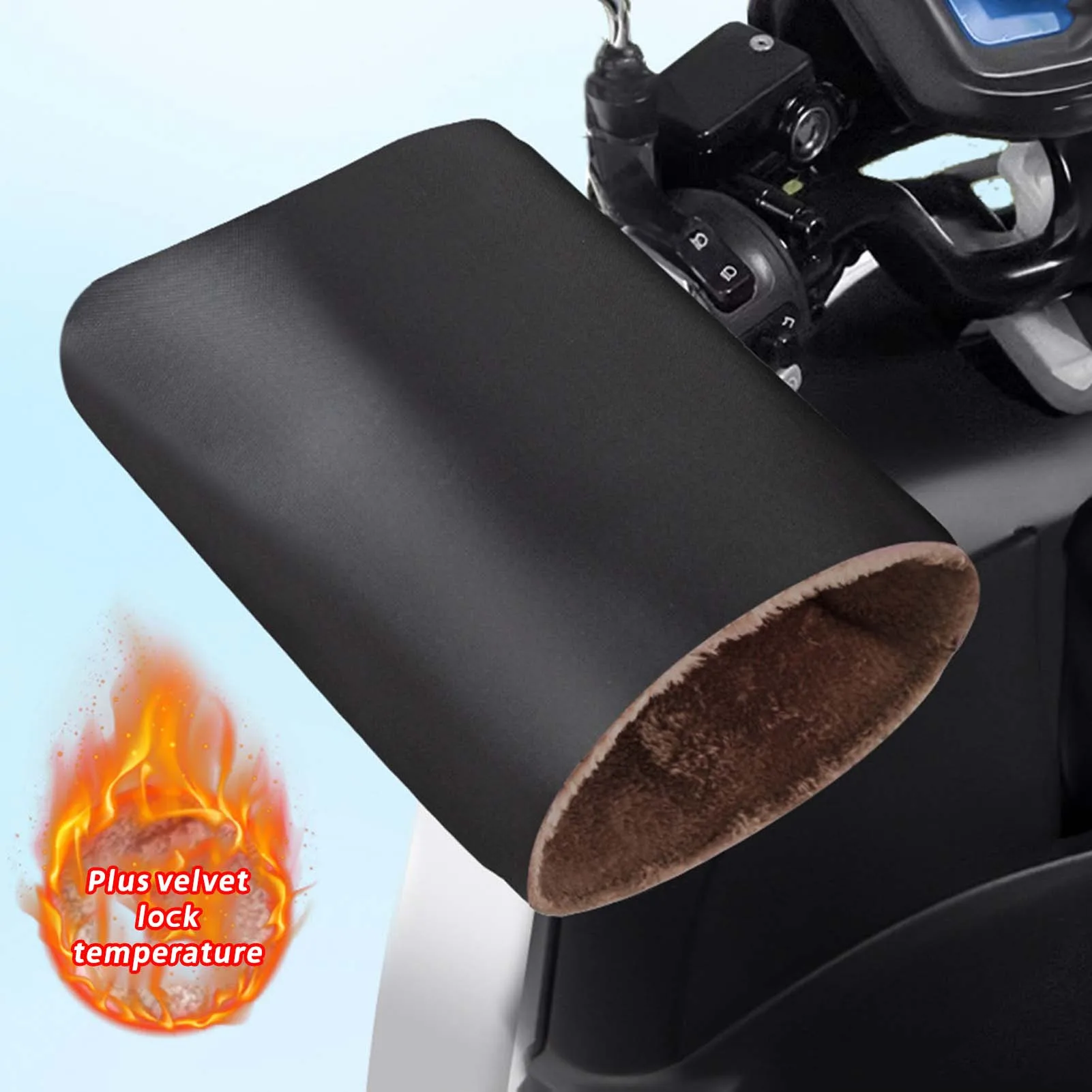 Motorcycle Handlebar Cover Winter Windshield Gloves Windproof Warm Handlebar Muffs Thickened Fall and Winter Gloves Universal