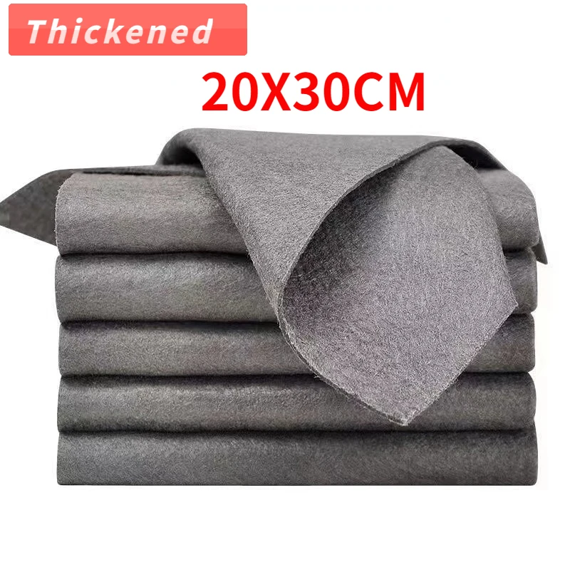 Thickened Magic Cloth Cleaning Cloth Tool No Trace Reusable Microfiber Washing Rag Glass Wipe for Window Mirror CarNo Watermark