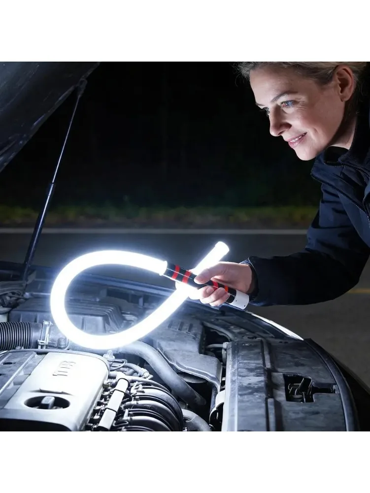 Neue 73 cm flexible Silikon-LED-Lichtleiste mit hoher Lumenleistung, LED-Taschenlampenstab, professionelles Arbeitslicht, tragbares Werkzeug für die Autoreparatur