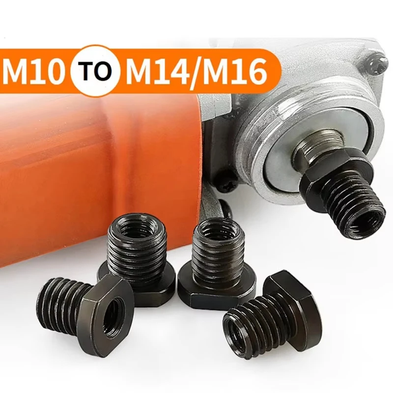 Angle Grinder Attachment Adapter,M10 to M14/M16,Black Quick Change Polisher Interface Connector Practical Thread Converter