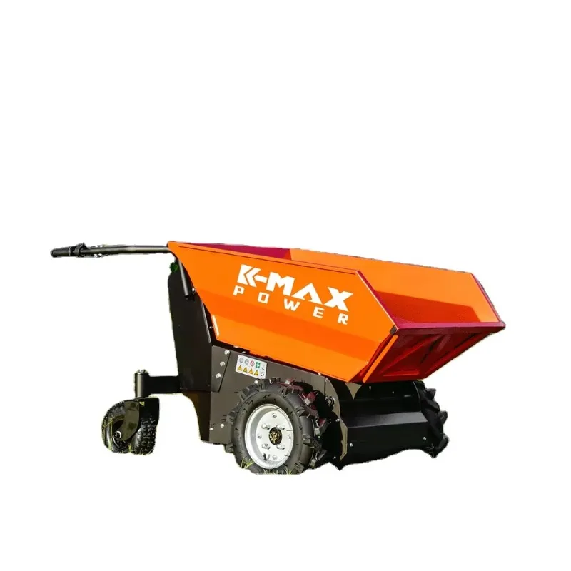 48V 20Ah   500kg Self Loading Mini Tracked Wheel Loader Braked Small Truck Mini Dumper for Garden Agriculture