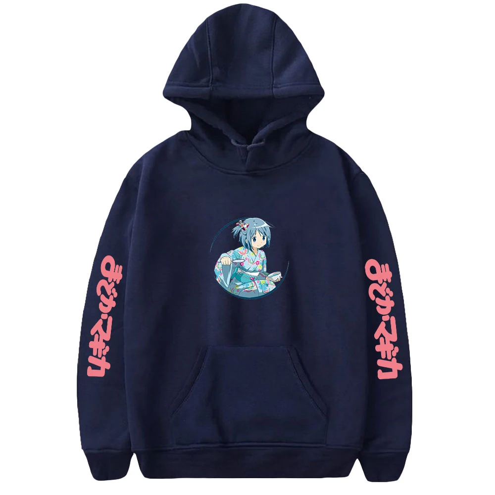 2022 Puella Magi Madoka Magica bluza z długim rękawem mężczyźni kobiety sweter Harajuku Streetwear japońska kreskówka Unisex ubrania