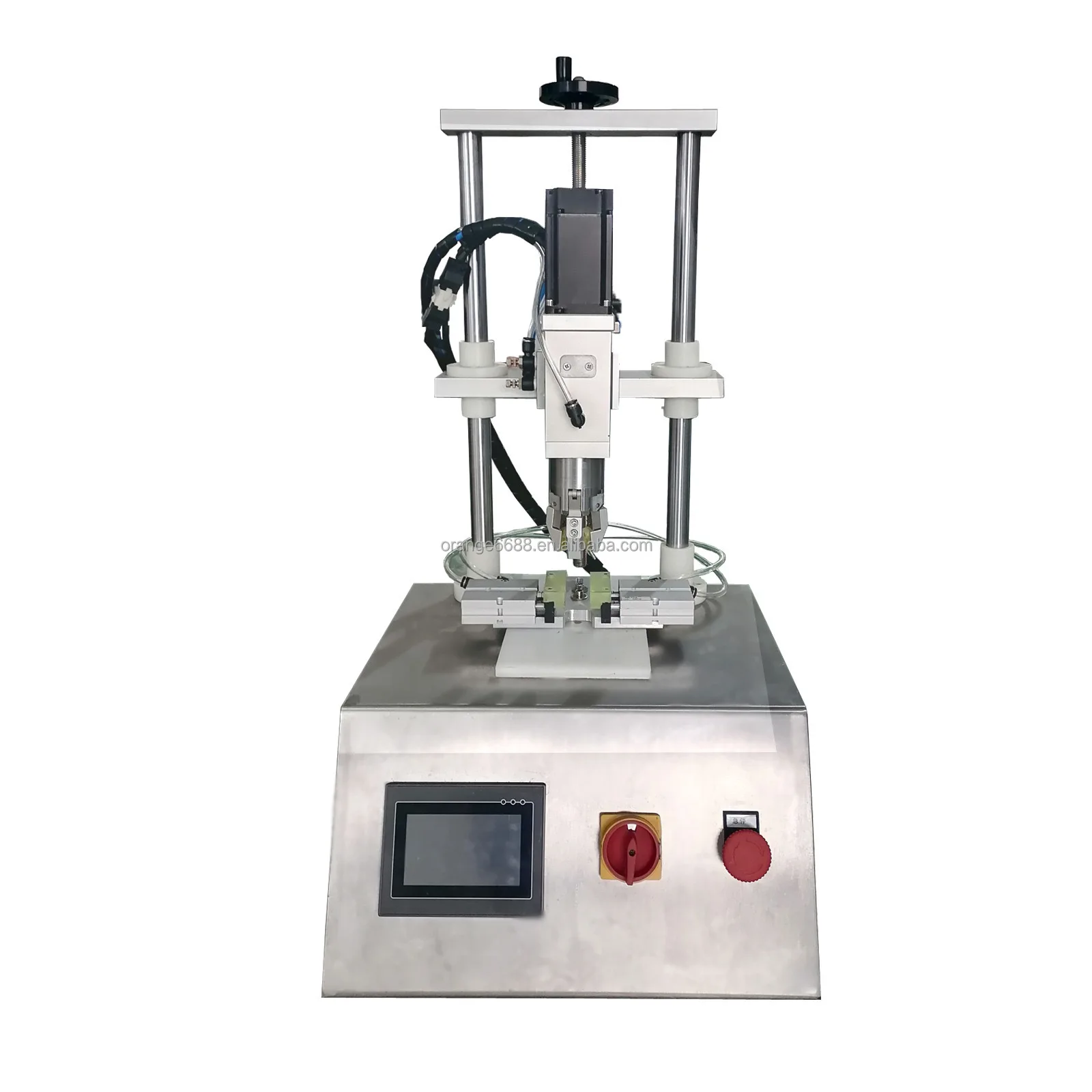 

Semi-automatic Servo Motor Twist Off Bottle Screw Plastic Closer Vial Capper Capping Machine