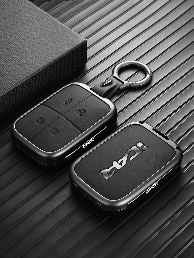 Autoschlüssel-Schutzhülle für Chery ICAUR V23 Universelle Premium-Zinklegierung Schlüsselanhänger-Hülle Vollständiger Schutz Langlebig Stoßfest Zubehör – Detail 4