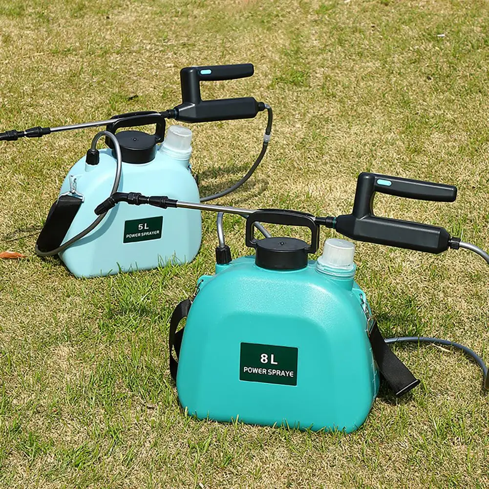 5L/8L Electric Sprayer Battery Powered Sprayer With 3 Nozzles WithShoulder Strap Electric For Watering Fertilizing Herbicides