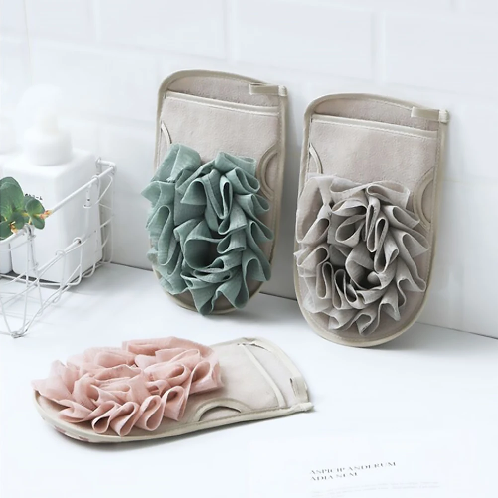 

3 Pcs Gloves for Cleaning Bath Towel Set Body Exfoliator Exfoliating Shower Scrub