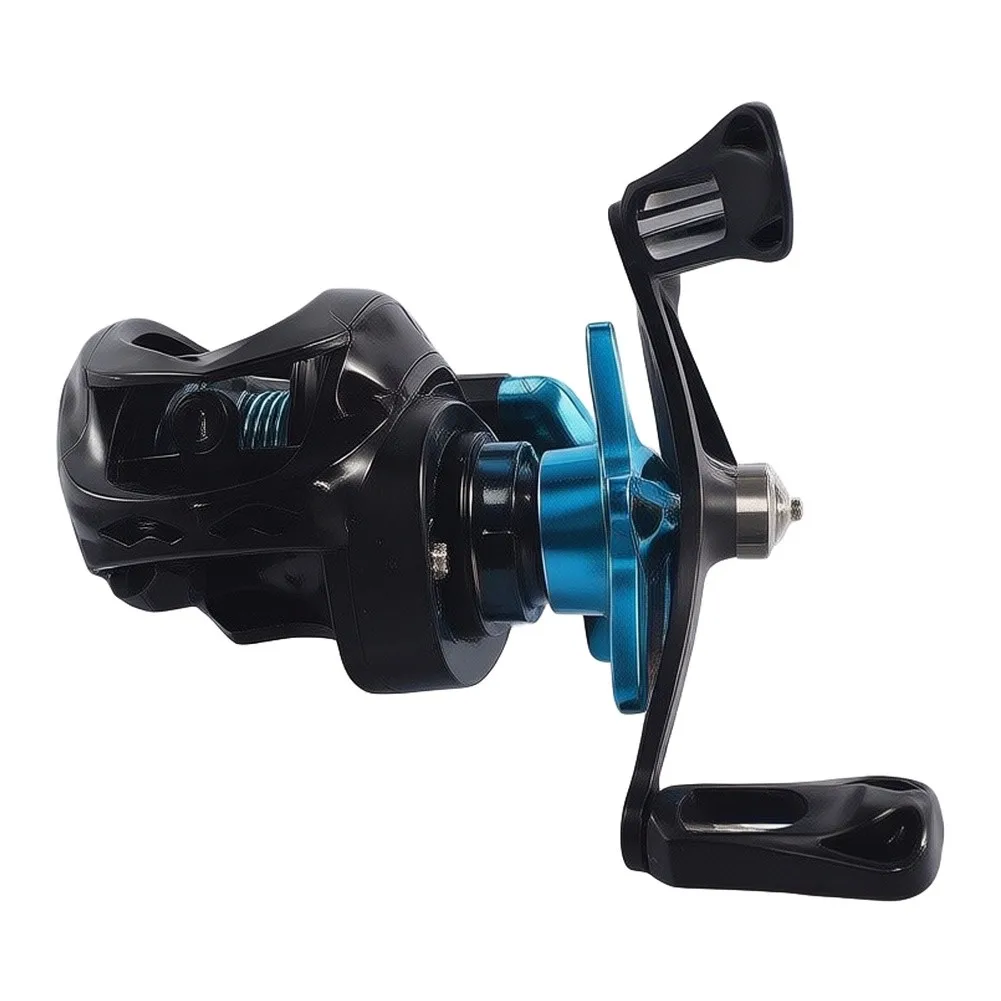 Drag Click Alarm Baitcasting Reel with Anti-Backlash Design Metal Spool and Left or Right Hand Retrieve for Mini Fishing