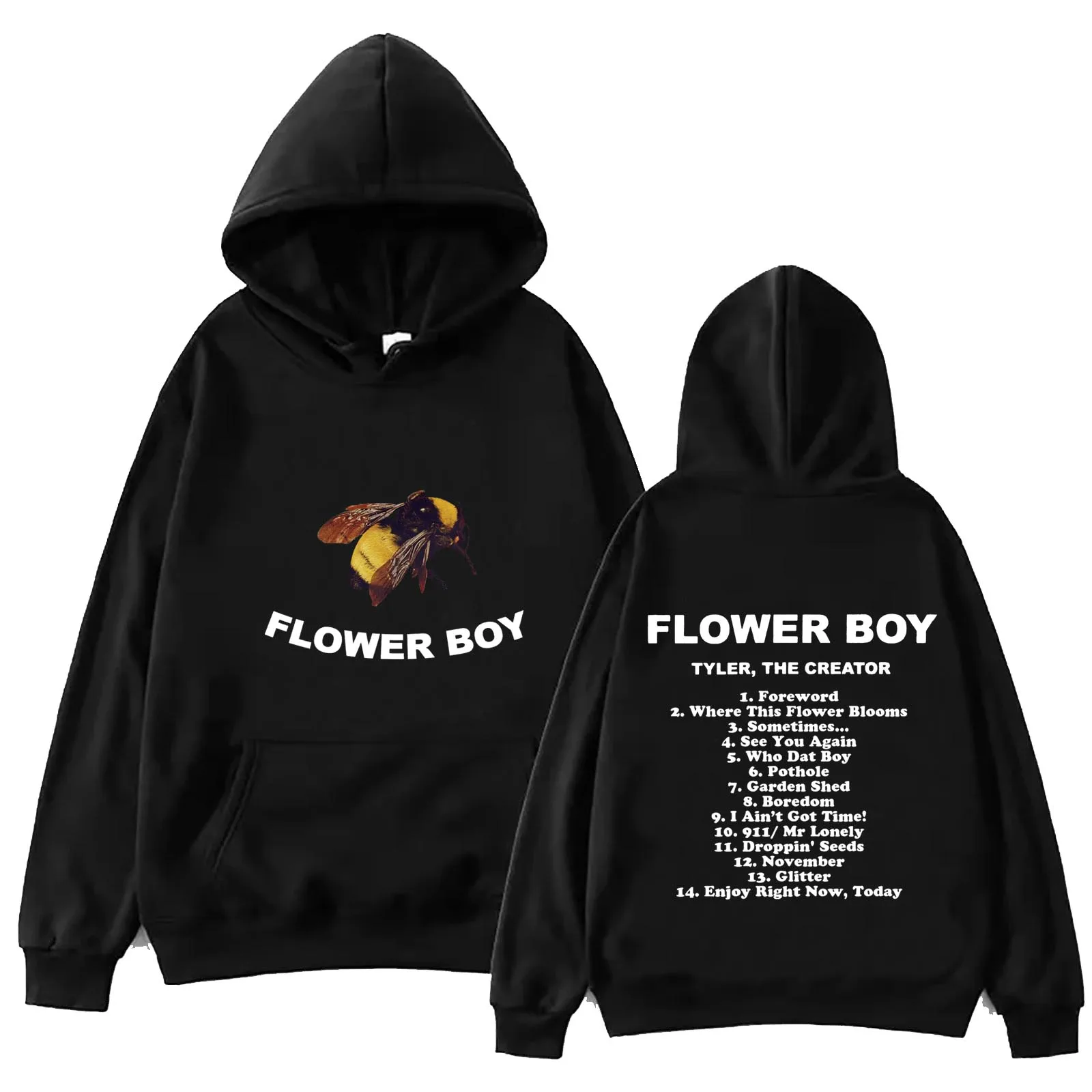 

Tyler, The Creator Flower Boy 2024 Hoodie Tops Unisex Sweatshirt Regular Spring and Summer Long Sleeve Music Fans Gift