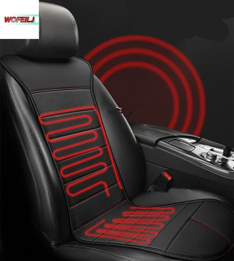 Car Winter Heating Pad Vest Heating Seat Cushion Simple Fashion Temperature Adjustable Fast Heating Auto Parts Supplies For Warm