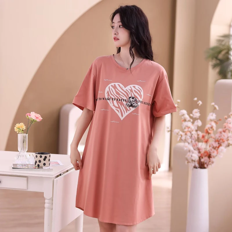 

Женское пижамное платье, романтическая пижама без рукавов с принтом, жилет, юбки, сексуальная розовая студенческая одежда для дома, ночные рубашки, женская одежда для сна