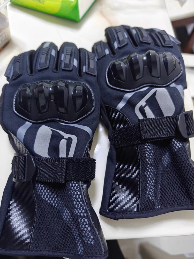 

Ones Again! MG21 Motorcycles Riding Gloves Waterproof Winter Warm Racing Glove Dual Finger Touchscreen Windproof Driving Guantes