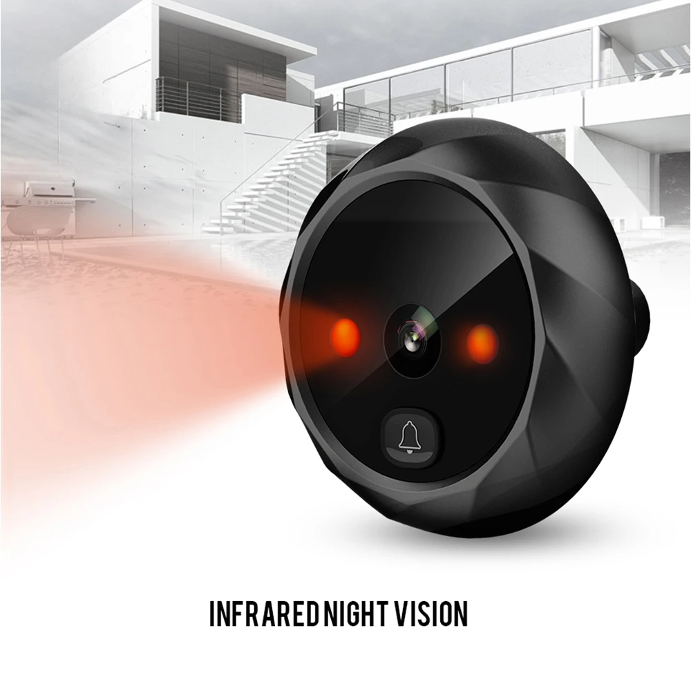 2.4"  LCD Screen Electronic Door Viewer Bell IR Night Door Peephole Camera Photo Recording Digital Door Camera Smart Viewer