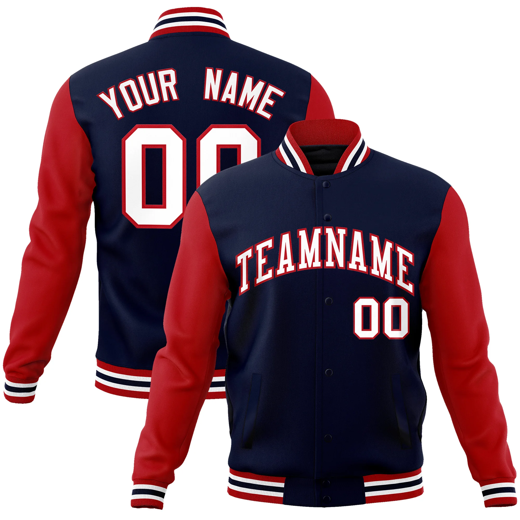 Casaco personalizado Baseball College, Costurado Brasão Colégio, Letterman Sports Jacket, letra e número