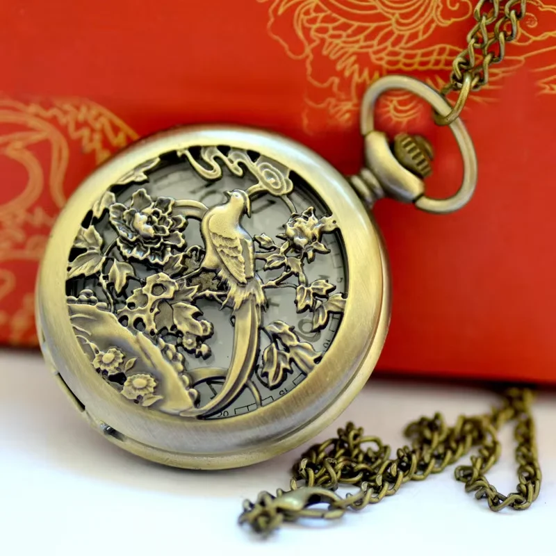 9004 스타일 체인 시계와 회중 시계 빈티지 클래식  - Pocket Watch Mechanical Skeleton Vintage 리뷰 및 가격
