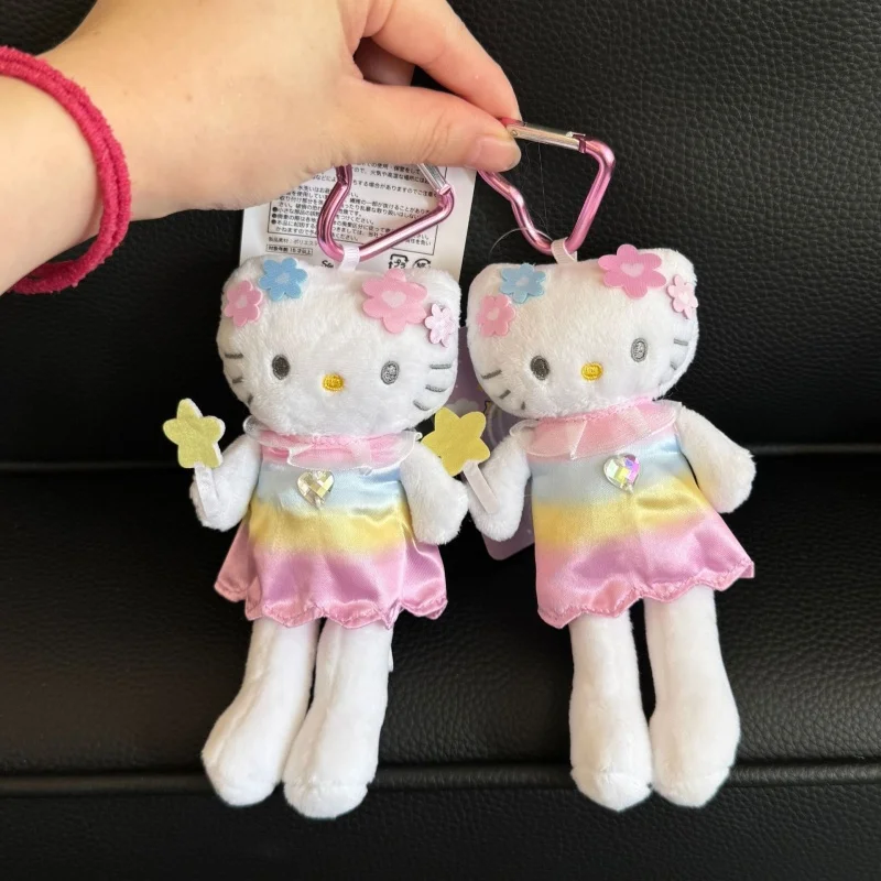 16 cm Gambe lunghe Hello Kitty Bambole di pezza Peluche Portachiavi Zaino Appendini Regali di compleanno di laurea di San Valentino per i bambini