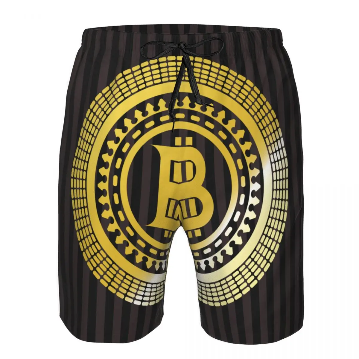 

Men's Swim Shorts Summer Swimming Trunks Beach Surf Board Male Clothing Pants B Bitcoin