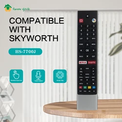 HS-7701J Voice Remote Control For Skyworth Coocaa Android Smart TVs Netflix Google Play 58G2A G6 E6D E3 S5G