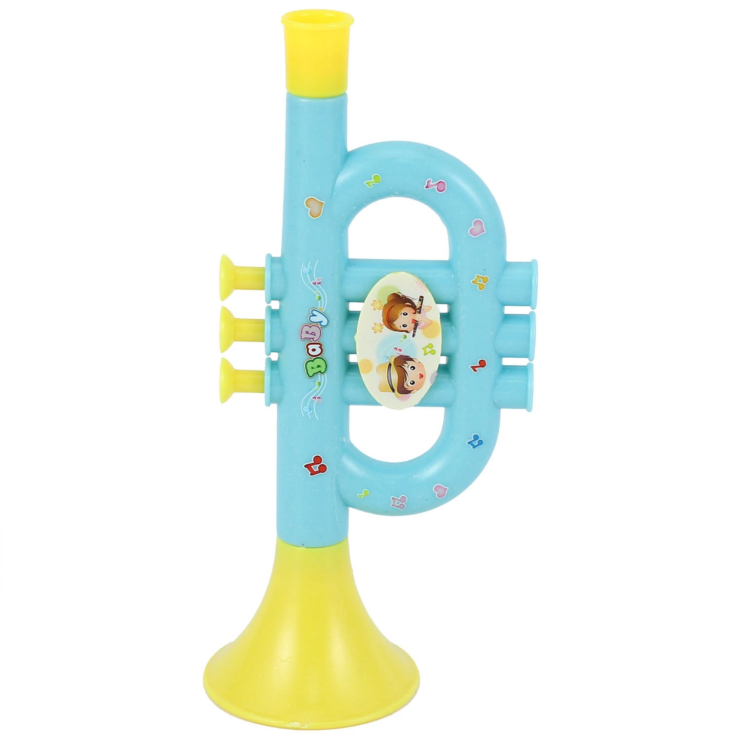 Colorful Children'S Blowable Trumpet Trumpet Instrument Musical Toy Random Color Pattern