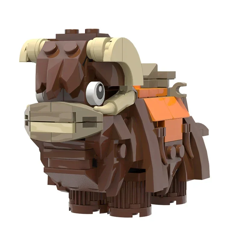 MOC-56873 clássico filme acessórios bantha yak blocos de construção deserto monstro rinoceronte modelo montagem crianças brinquedo presente aniversário