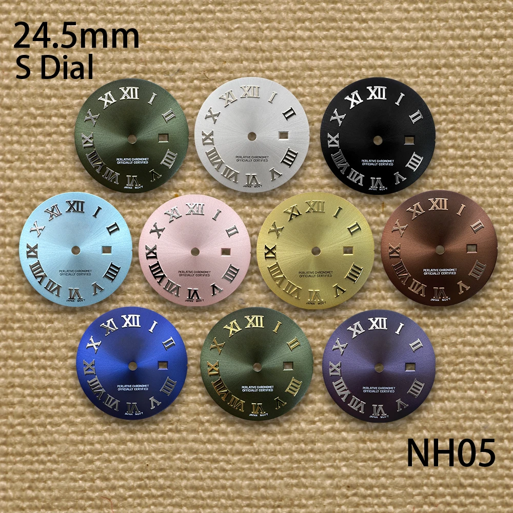 

24.5mm High Quality S Logo Dial Suitable For NH05 Movement High-end Ladies' Watch Modification Accessories