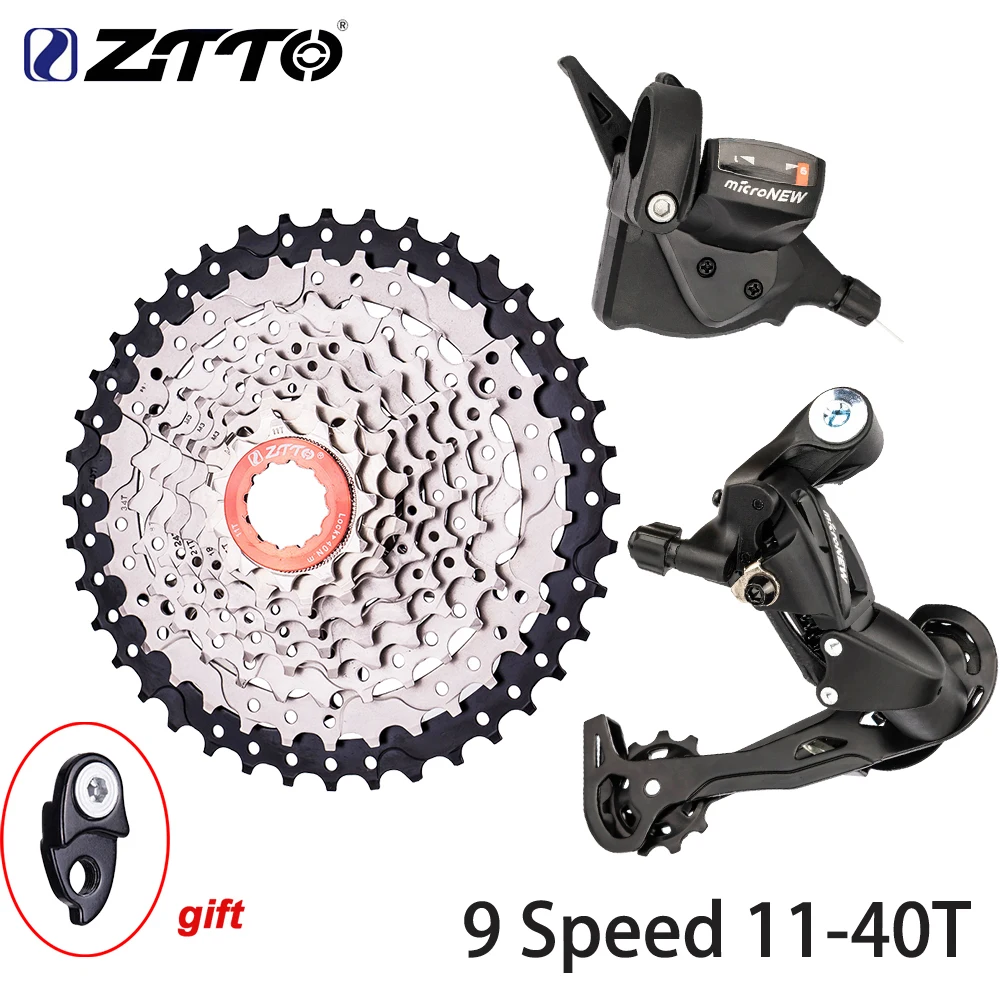 ZTTO-MTB Bicicleta 9 Speed Shifter Desviador Traseiro Groupset