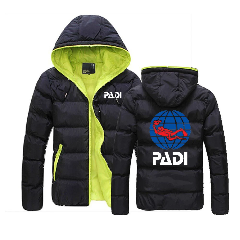 2024 New Men Scuba Driver Padi Autumn and Winter Hot Sale Six-color Cotton Suit Jacket Casual Hooded Fashion Coat Tops