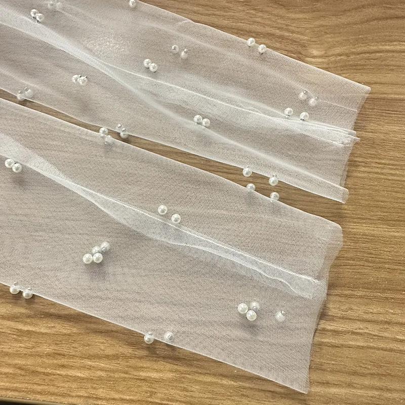 Elegant Bridal Replicated Pearl Gloves 1 Pair Removable Elbow Length Wedding Accessories Women Bridal Party DIY Gloves