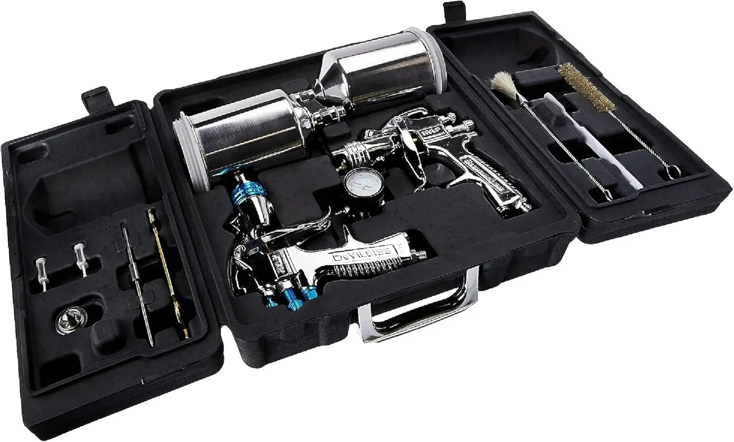 

Professional Auto Painting and Priming Kit with 2 Spray Guns for DIY Projects