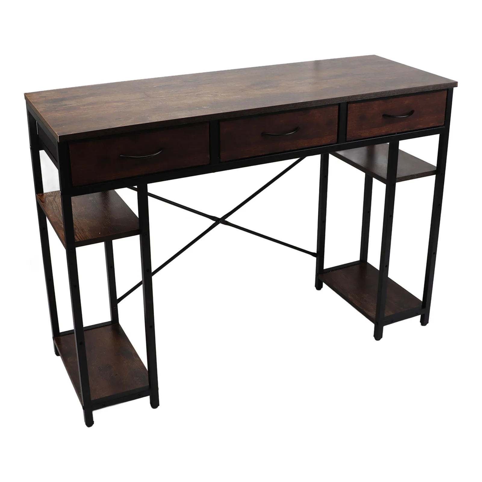 Retro Computer Desk Convenient Drawer Versatile Office Computer Desk Gaming Study Writing Table PC Desk for Home Bedroom