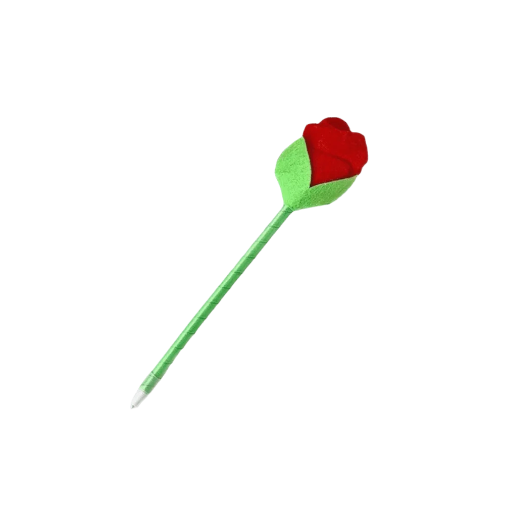 Smooth Writing Rose Flower Ballpoint Pens Portable Design Valentine's Day Valentine's Day Rose Pen Decorative