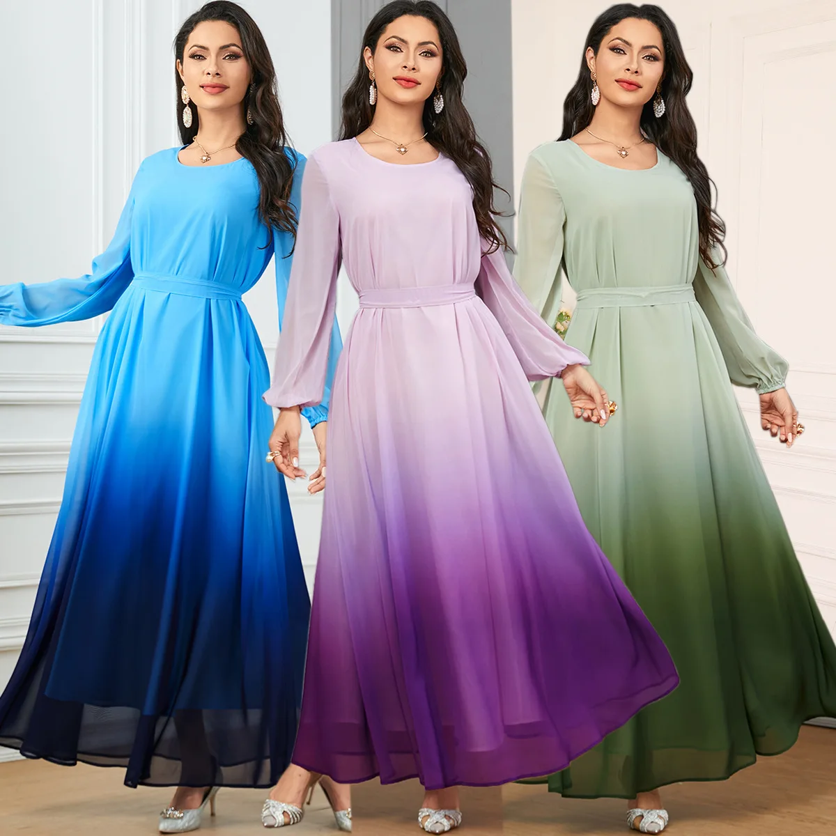 

Ramadan Satin Abaya Dubai Luxury 2024 Muslim Abayas African Dresses for Women Kaftan Dress Islam Clothing Robe Femme Musulmane