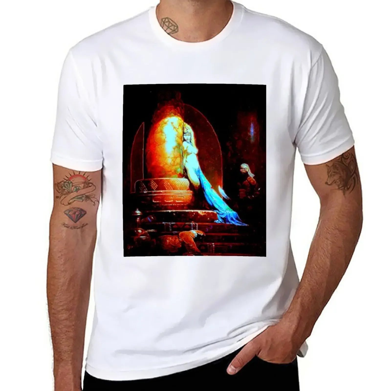 New Egyptian Queen neon T-Shirt sublime t shirt customized t shirts mens clothes