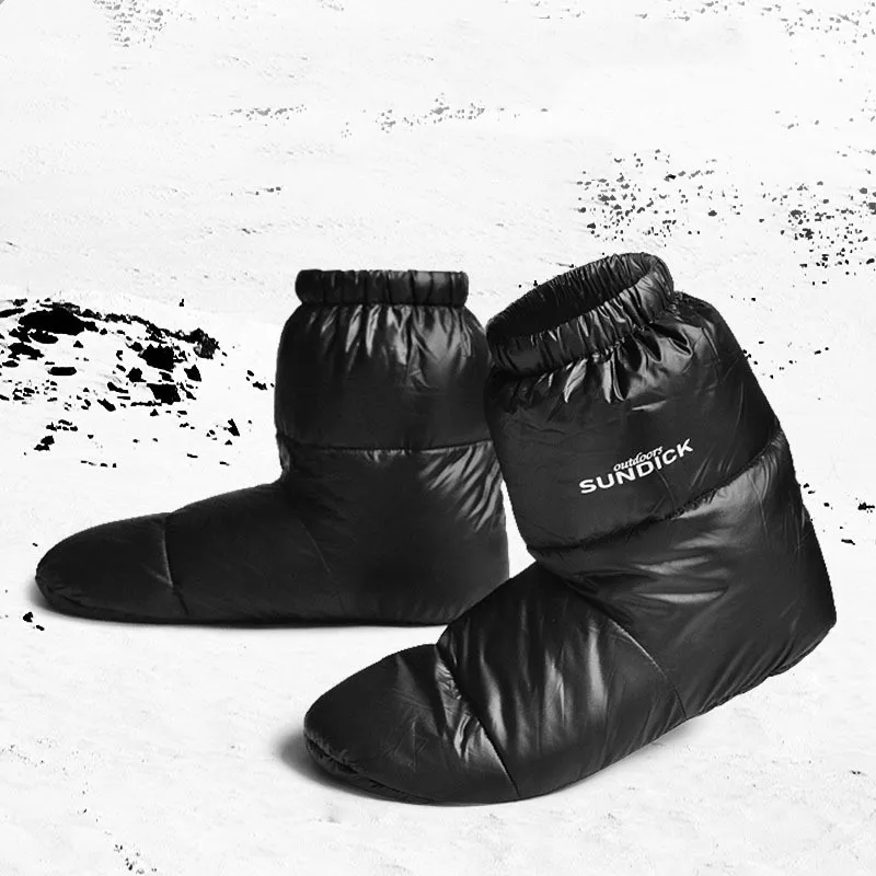 Im freien Warme 90 Weiße Ente Unten Fuß Abdeckung High Top Socke Winter Schlafsack Geeignet Für Home Reise Camping Schnee skifahren Getriebe