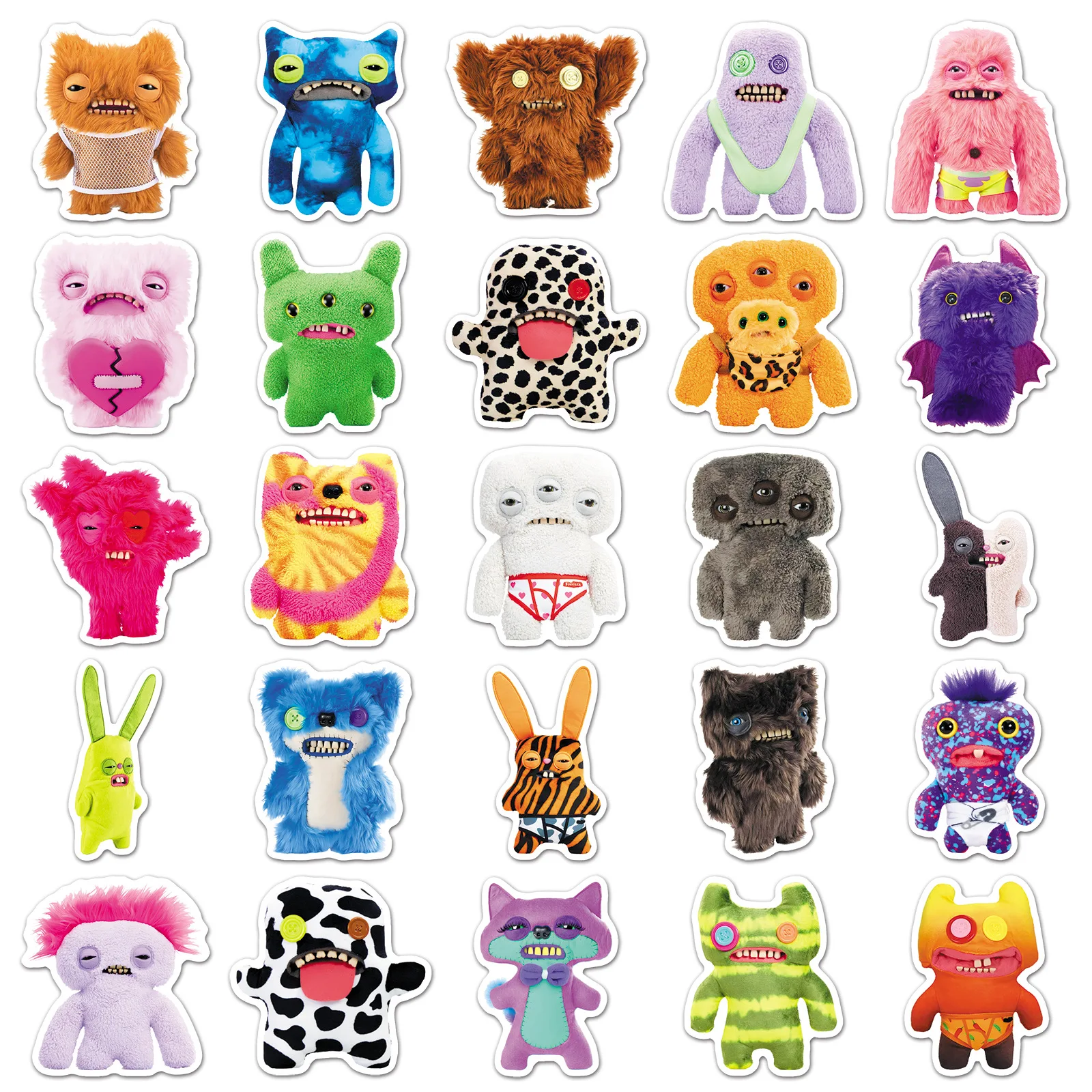 10/30/50 個漫画 FUGGLER 醜いモンスターステッカー DIY 装飾防水スケートボードノートブック落書きおもちゃ