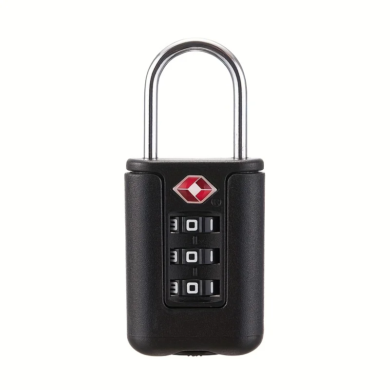 TSA Customs Password Lock Travel Luggage Security Anti-Theft Tool Portable Contrast Color Padlock 3 Digit Combination Lock