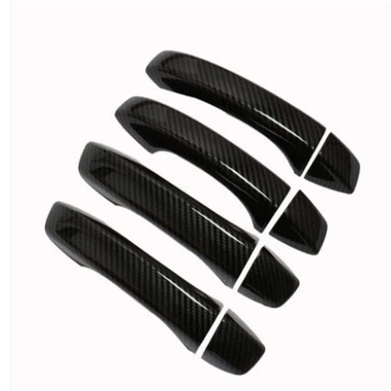 Carbon fiber car door handle cover trims for mg zs hs 6 5 rx3 rx5 rx8 2018 2019 2020 2021 2022 2023 max plus accessories auto