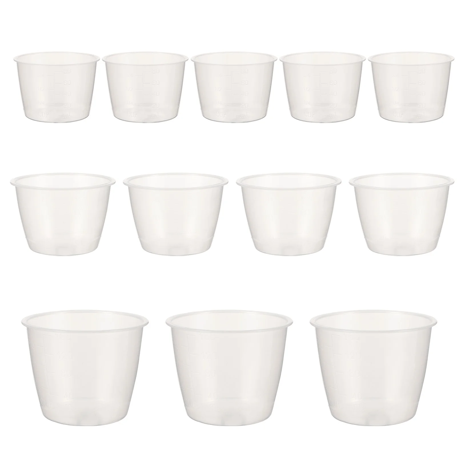 

30Pcs Plastic Rice Measuring Cups Tough Decorative Chic Ideal for Baking Powder Milk Small Quantities Rice Measuring Cup