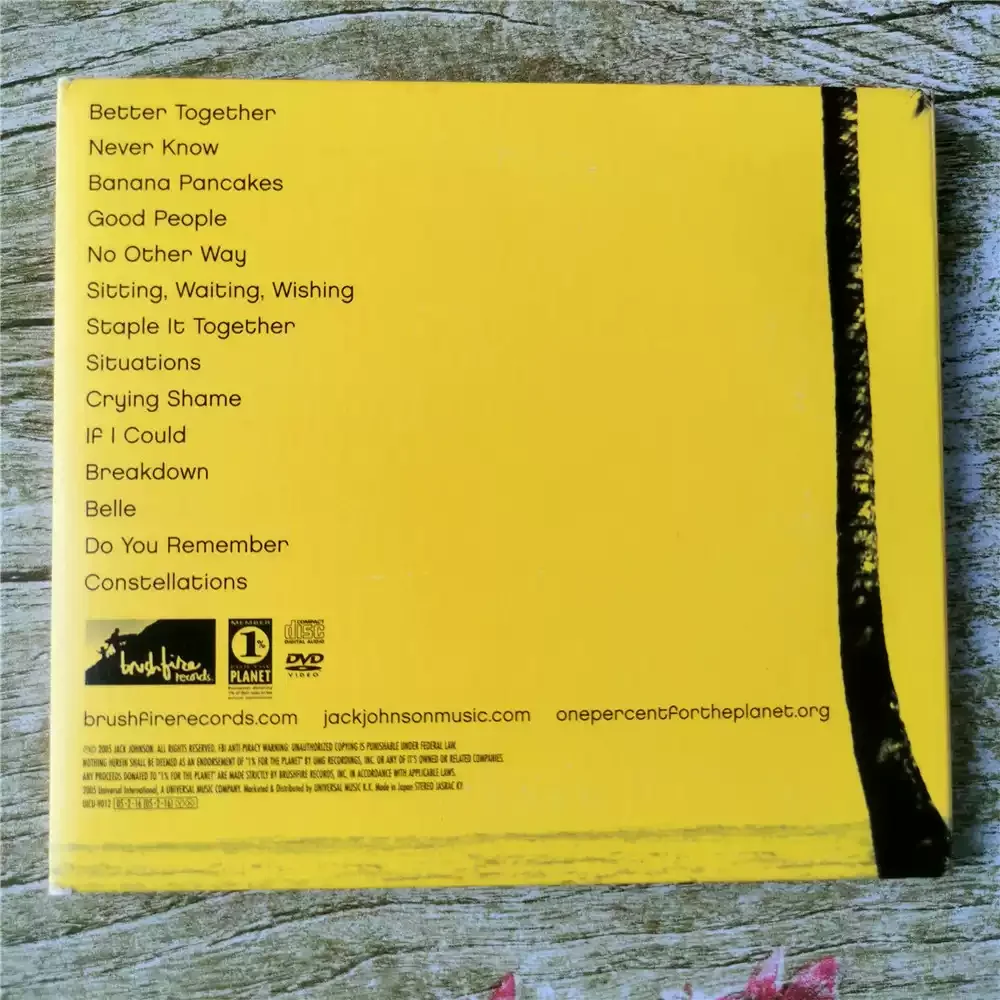 CD  Jack Johnson In Between Dreams "In Between Dreams," released on March 1, 2005, is his third studio album.