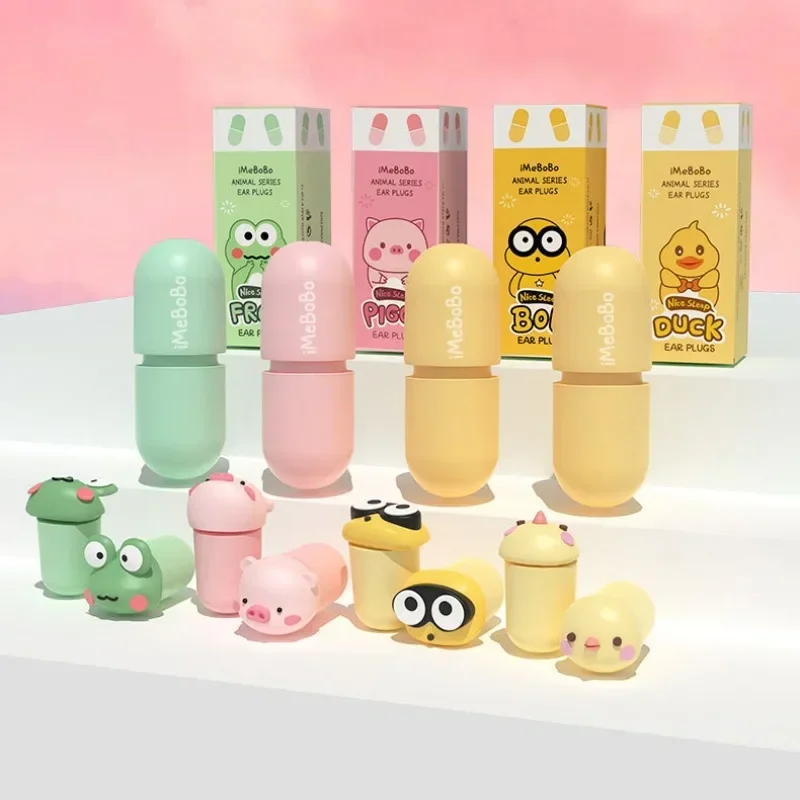 Ohrstöpsel, schalldicht, zum Schlafen, Geräuschreduzierung, rot, klein, für den Schlaf, spezielle Stummschaltung, weicher, langsamer Rückprall, Anti-Schnarch-Schutz